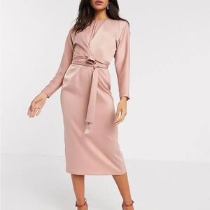 ASOS Long Sleeve Midi Dress